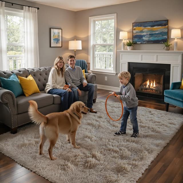 Thumbnail 3 de yongyangjuxin Fluffy Rug Shaggy Area Rug 8x10