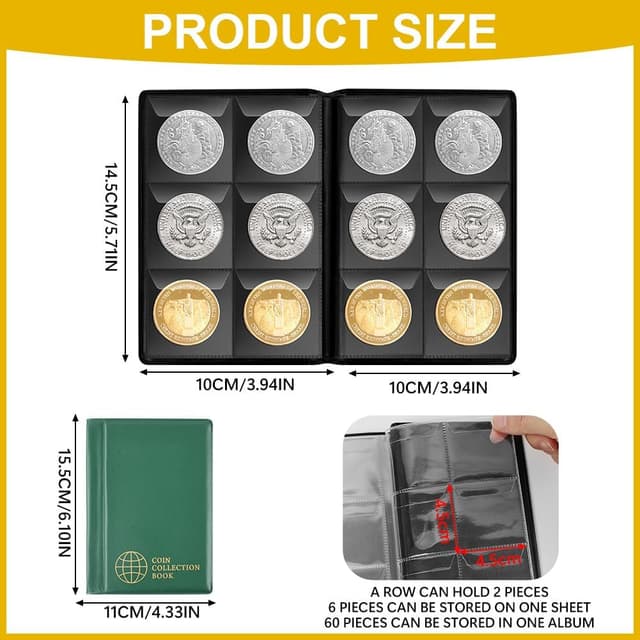 Thumbnail 1 de Album monete Vicloon 60 tasche 45x45 mm