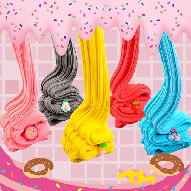Detalle 2 de Fluffy Butter Slime Kit 8 Pack