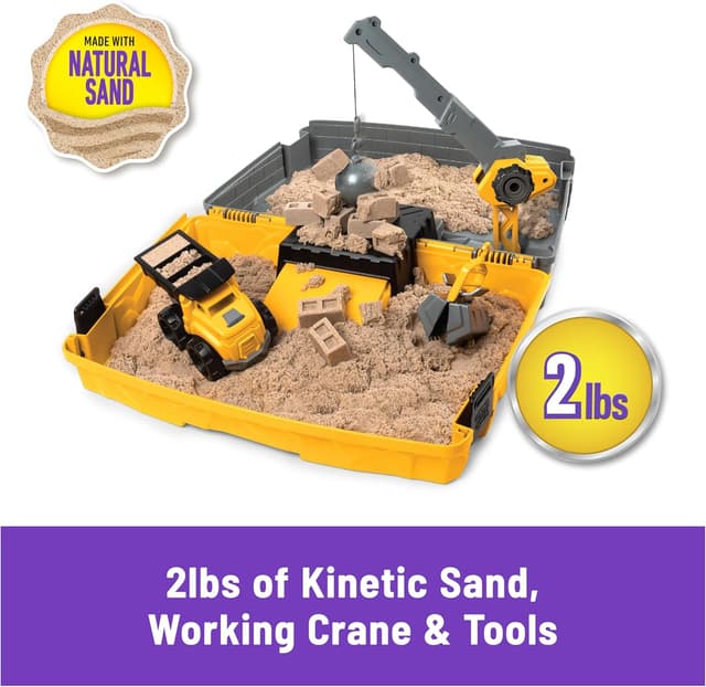 Detalle 2 de Kinetic Sand Construction Site Sandbox 907g