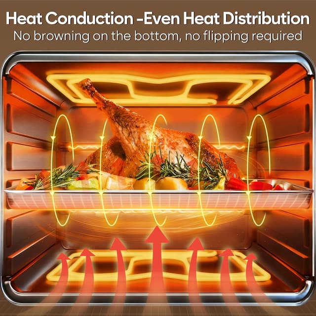 Detalle de Fire More Edelstahl Backblech-Set mit Abkühlgittern (2 Backbleche + 2 Abkühlgitter), 23,5 × 17,5 × 2,5 cm