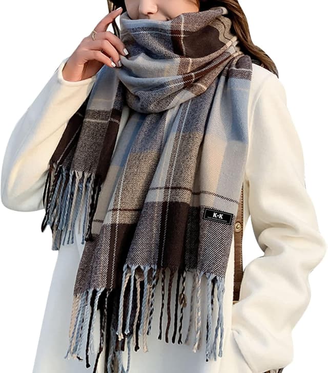 Thumbnail 6 de Gebell Women Tartan Scarf (Winter Plaid Blanket) – long soft warm tartan check stole