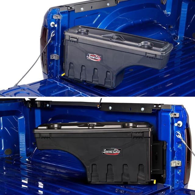 Detalle de UnderCover SwingCase Truck Bed Storage Box (SC203D) for 2015-2020 Ford F-150 Driver Side, Black
