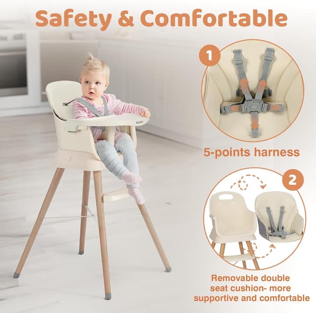 Detalle de Ezebaby Chaise haute 6 en 1