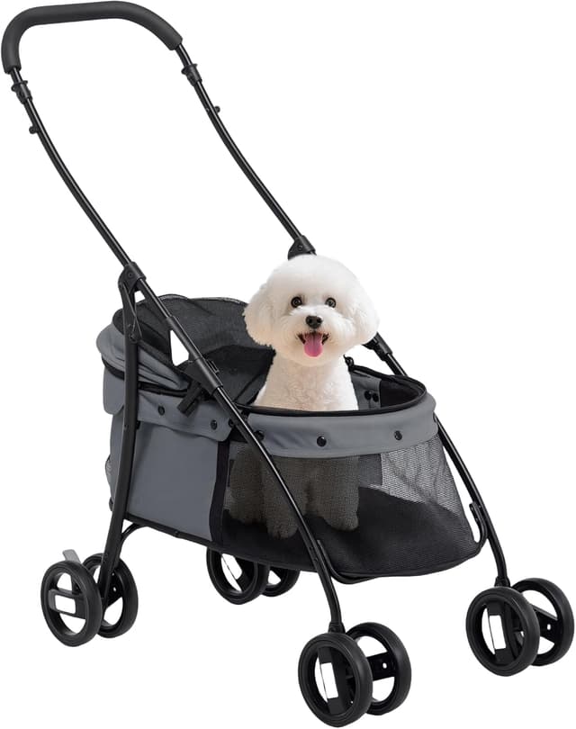 Detalle de PawHut Carrito para Perros plegable 10 kg