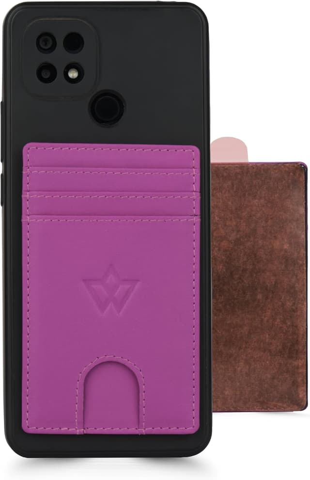 Thumbnail 6 de WASAMA unisex leather stick-on card holder (up to 3 cards) with RFID protection