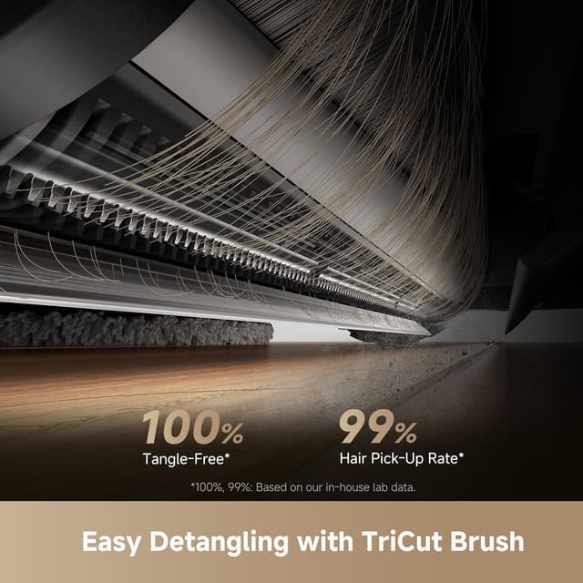 Detalle de Dreame D30 Ultra Robot Vacuum and Mop with 25,000Pa Suction, Auto-Empty Dock and MopExtend Edge Cleaning (Black)