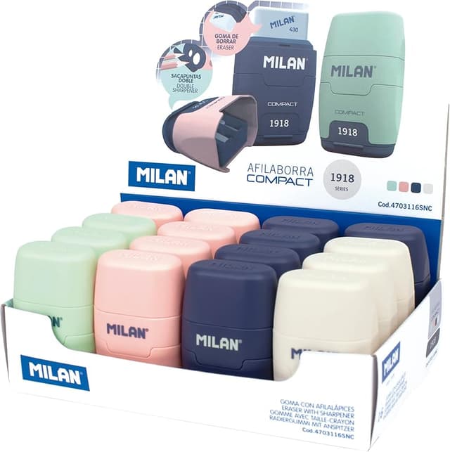 Detalle de MILAN Caja expositora 16 afilaborras COMPACT serie 1918