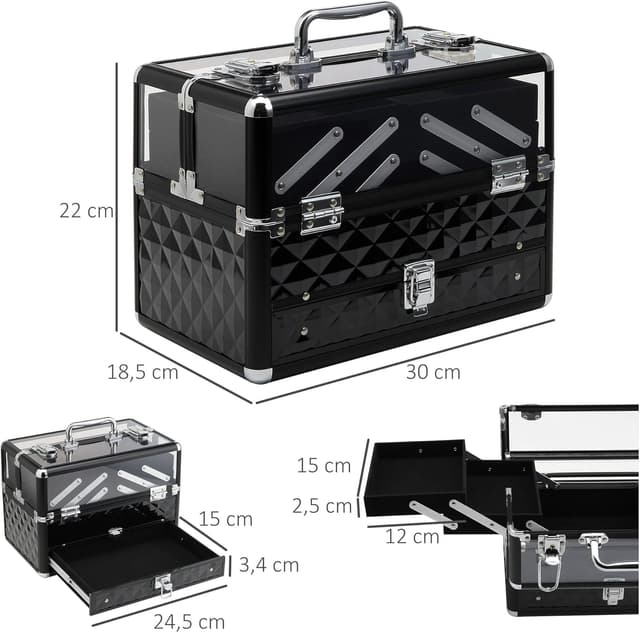 Thumbnail 6 de HOMCOM Maletín Organizador de Maquillaje