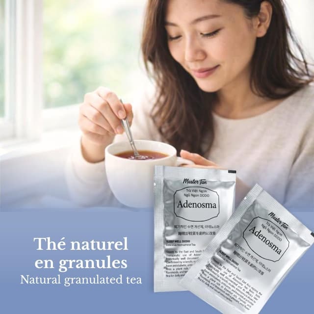 Detalle de SOLENA Rituel Santé Sommeil et Endormissement — Tisane relaxante au granule instantané à la mélisse (15 sachets)