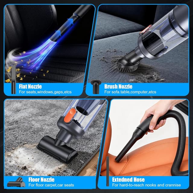 Detalle 1 de botatio 35000Pa handheld vacuum cleaner