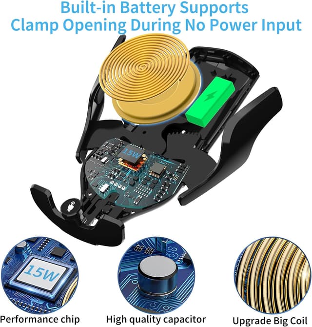 Thumbnail 3 de UEASE 15W Auto Halterung Qi Ladefunktion