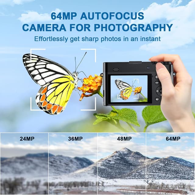 Thumbnail 4 de Digital Camera 64MP 4K Vlogging Camera with 16X Zoom