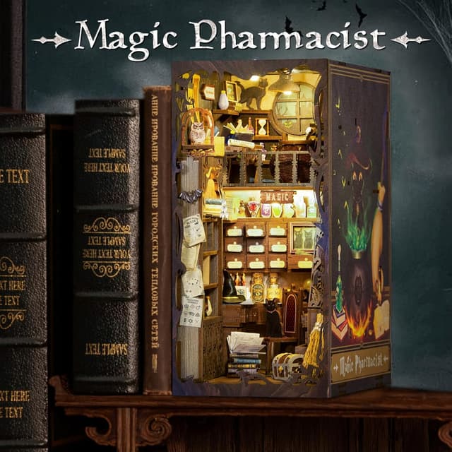 Detalle 2 de Book nook DIY miniature kit 282 pieces