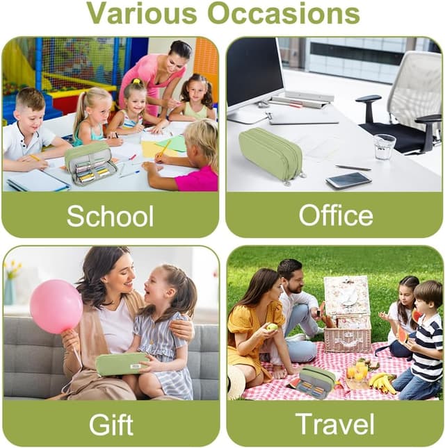 Thumbnail 6 de OFFCUP Trousse à Crayons Grande Capacité Vert