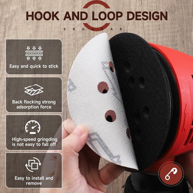 Detalle 2 de Schleifscheiben-Set für Exzenterschleifer 80 Stück