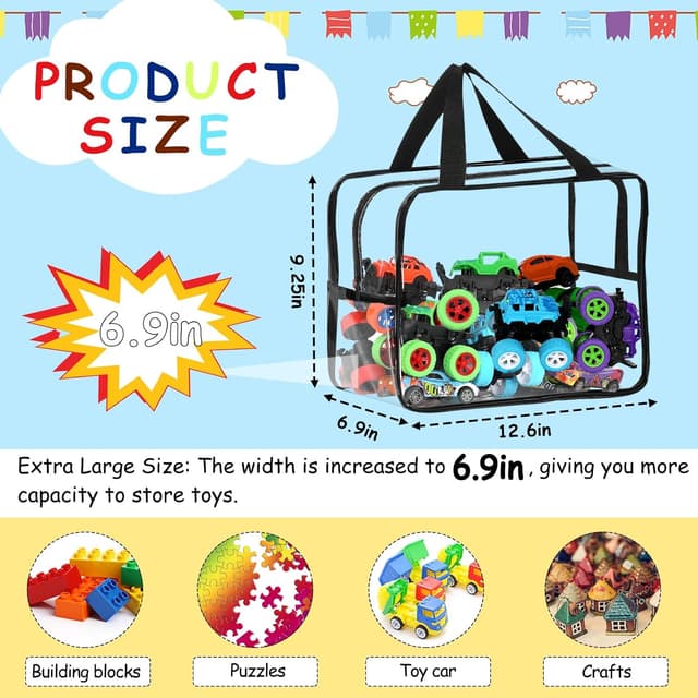 Detalle 2 de Extra Large Toy Storage Bags 12.6x9.25