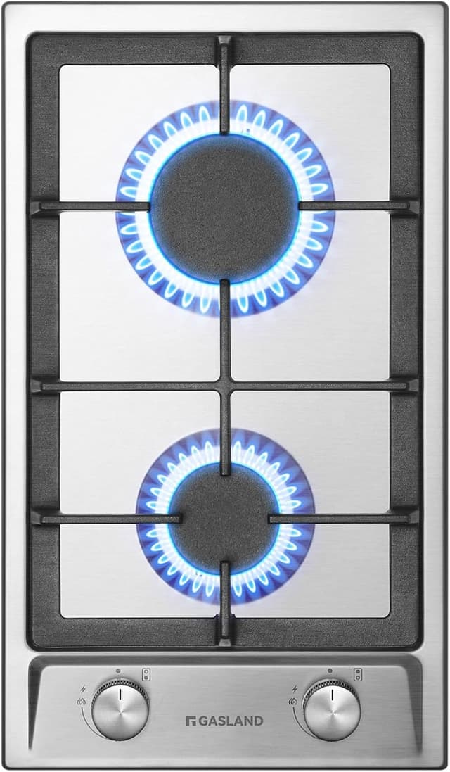 Detalle de GASLAND GH30SF 2-flammiges Gaskochfeld 30 cm