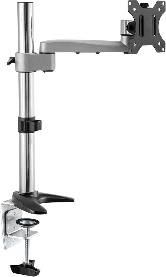 Detalle de RICOO TS1611 Support PC pour 1 écran : pince de table, orientable et inclinable (13 à 30")