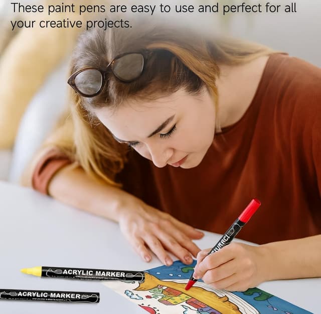 Thumbnail 4 de Lamitocs 60 colori pennarelli acrilici doppia punta 🎨