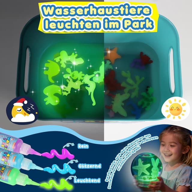 Detalle 2 de URMYWO Magic Water Gel Toy Kit – DIY 3D Wassergel-Spielzeug mit 20 Farben & 24 Formen