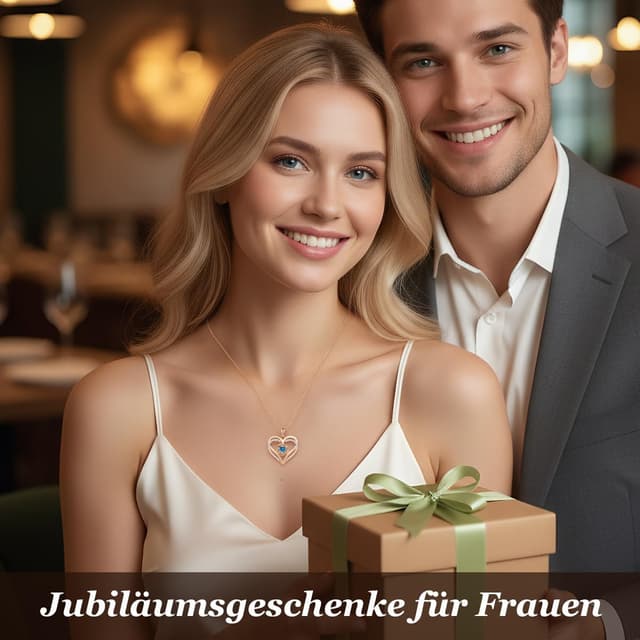 Detalle de CDE Damen-Halskette Rosegold Herz mit Sterling Silber 925 & Geburtsstein (Anhänger) – Geschenk für Mama