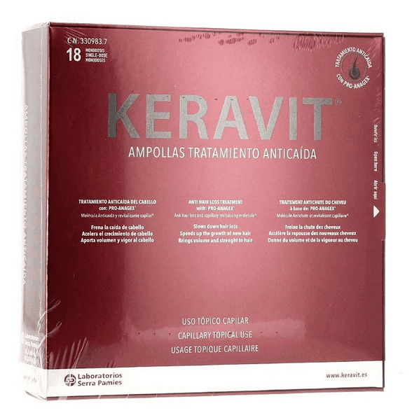 Imagen de Keravit Tratamiento Anticaída 18 Ampollas 6 ml 💇♀ en OfertitasTOP