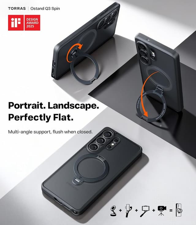 Detalle 2 de TORRAS Ostand Q3 Spin for Samsung S26 Ultra Case