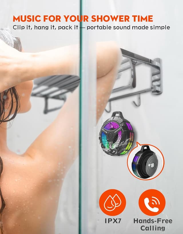 Thumbnail 5 de Ortizan Bluetooth-Duschlautsprecher 15W