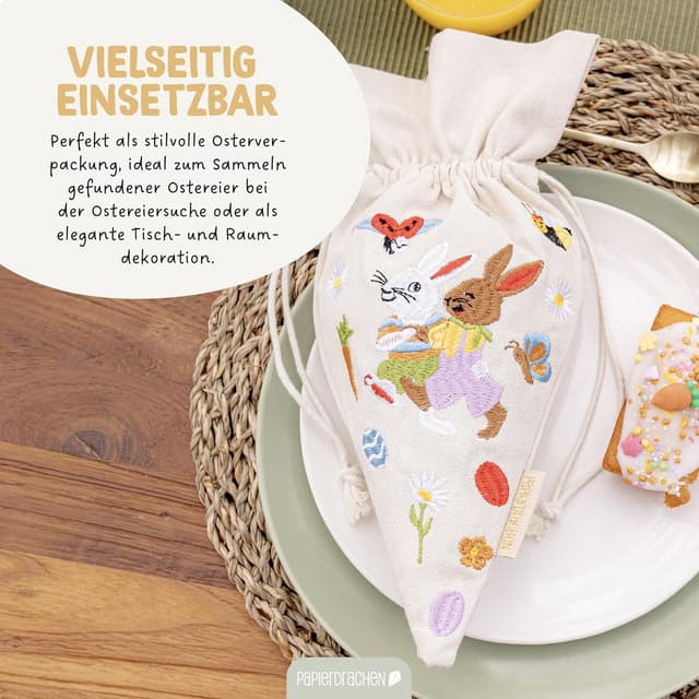 Thumbnail 4 de Papierdrachen 2 Geschenkbeutel Ostern