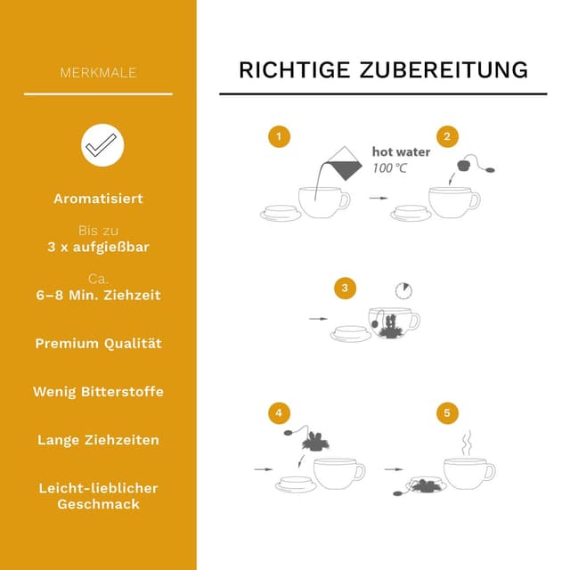 Thumbnail 3 de Creano Teeblumen 36 Teekugeln im Tassenform