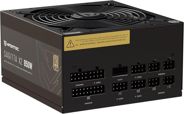 Detalle 1 de Nfortec Sagitta X2 850W Fuente de Alimentación Silenciosa ⚡