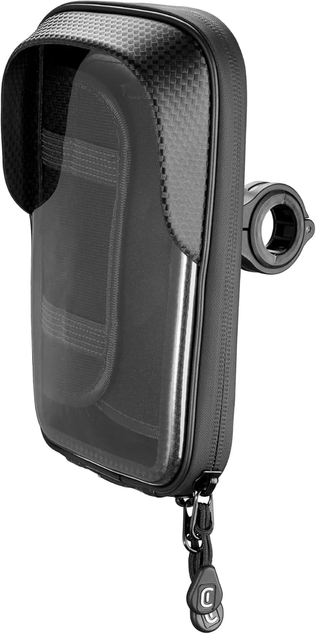 Detalle de Cellularline Rider Shield Universal : support smartphone étanche pour guidon (rotation 360°)
