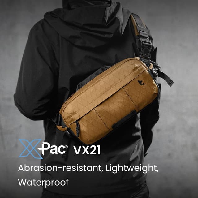 Detalle 2 de tomtoc 5.5L X-Pac Sling Bag (heavy-duty) for Steam Deck, Rog Ally X and iPad mini