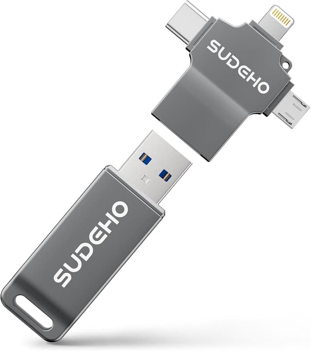 Detalle de SUDEHO MFi USB‑Stick 128 GB für iPhone