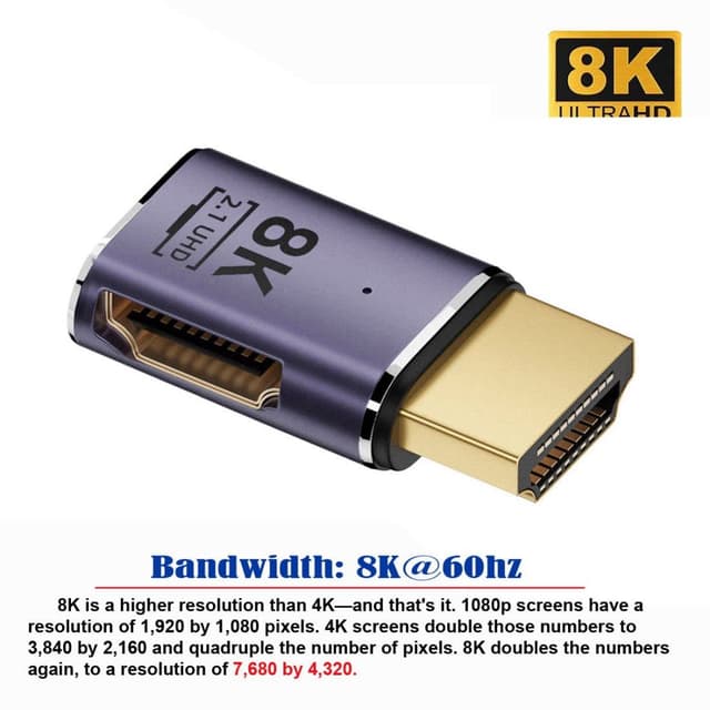 Detalle 2 de HDMI 2.1 Konverter Adapter CY 8K 60 Hz
