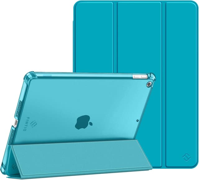 Detalle de Fintie Schutzhülle für iPad 9. Generation / iPad 8. / iPad 7 (10,2 Zoll) mit Stifthalter – Türkis