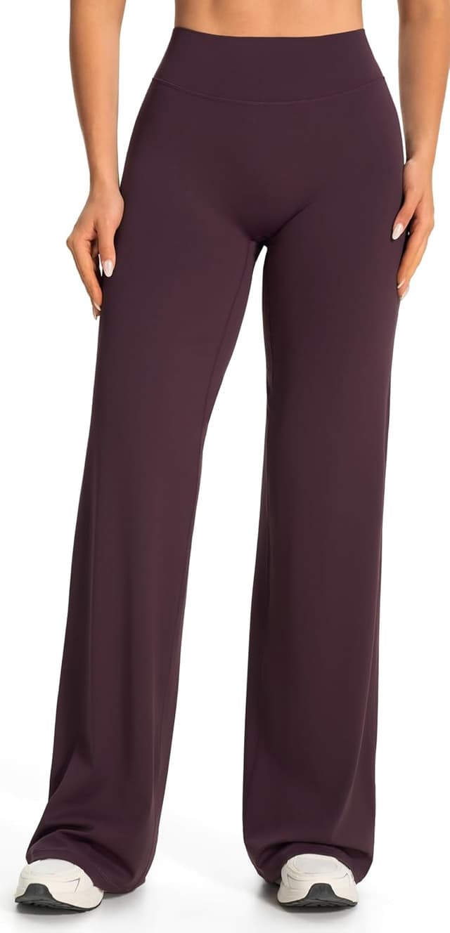 Detalle de JOYSPELS Straight Leg Leggings Damen – Yoga-Hose mit hoher Taille, Regular/Lang/Extra Lang