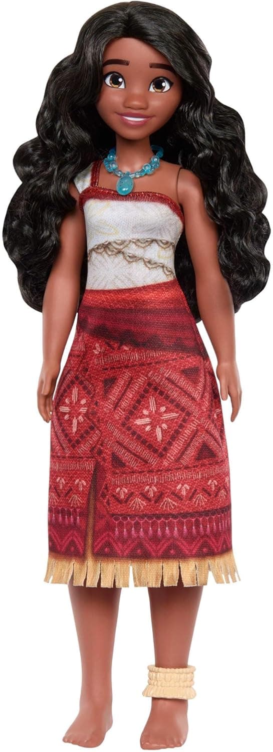 Detalle 2 de Mattel Disney Vaiana 2 Muñeca de moda Vaiana con 2 accesorios JBT56