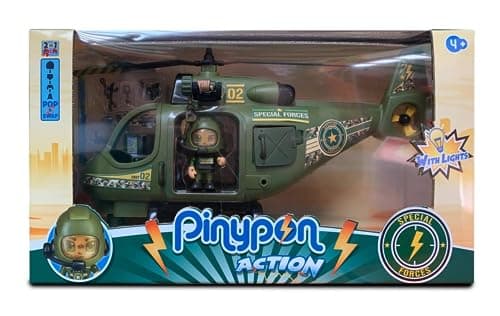 Detalle de Pinypon Action Helicóptero Fuerzas Especiales 🚁 Famosa