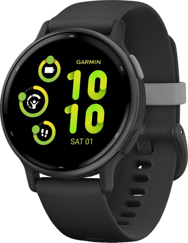 Detalle 2 de Garmin vivoactive 5 Schwarz – Fitness-Smartwatch mit 42-mm-Display, Benachrichtigungen und Garmin Pay