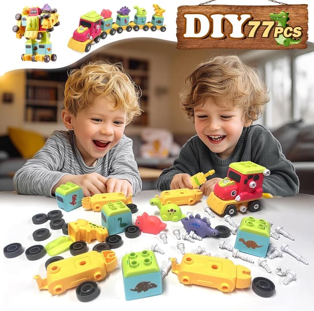 Thumbnail 1 de TOYABI Dinosaurios 5 en 2 Coche transformable