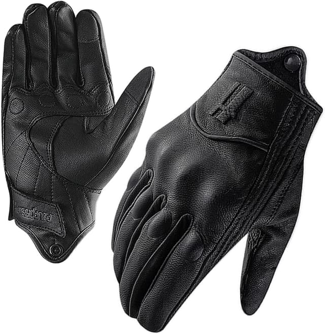 Thumbnail 6 de Harssidanzar Womens Goatskin Leather Motorcycle Gloves