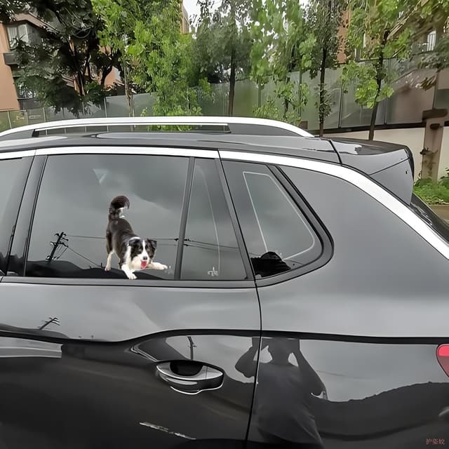 Thumbnail 1 de Border Collie Aufkleber 15 cm Reflektierend