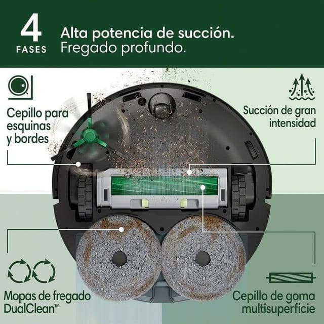 Detalle de iRobot Roomba Plus 405 Combo Aspirador Robot 🤖