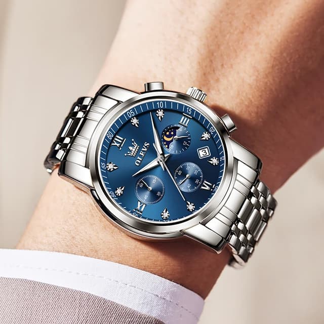 Detalle de OLEVS Men Diamond Business Watch