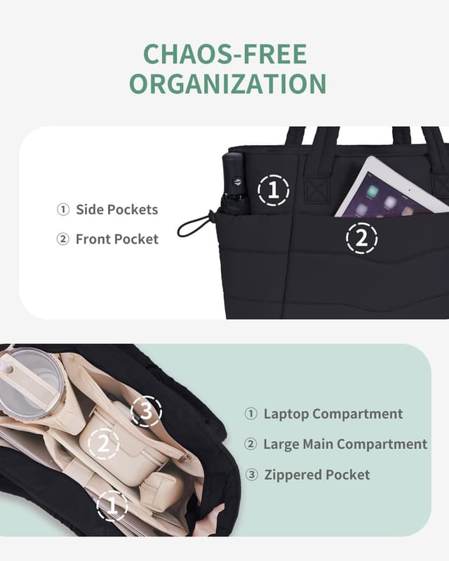 Detalle 2 de Tote bag for 15.6 inch laptop, set of 2