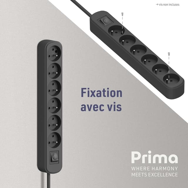 Thumbnail 3 de Electraline 32053 Bloc 6 prises interrupteur