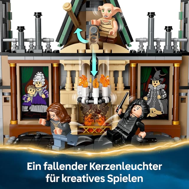 Detalle 2 de LEGO Harry Potter 76453 Landsitz der Familie Malfoy – Sammel- und Fantasy-Bauspielzeug mit 9 Minifiguren
