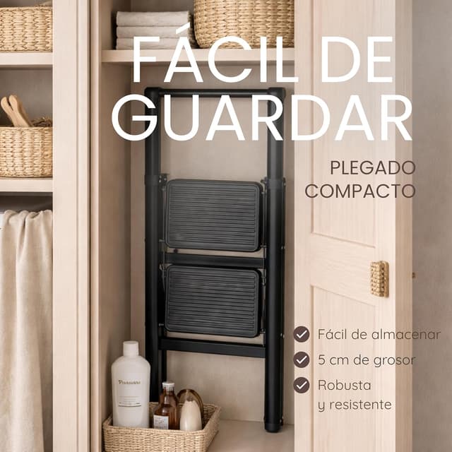 Thumbnail 3 de UABA Escalera plegable 2 peldaños 150 kg